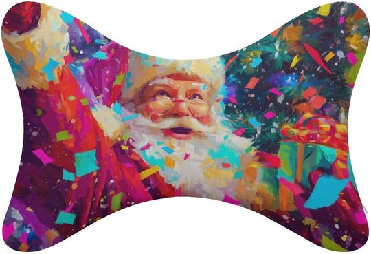Discover Happy Santa Claus Neck Bone Pillows