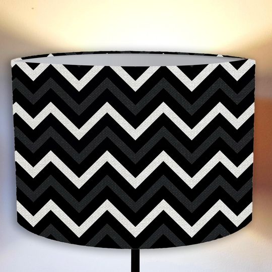 Discover Black and white lampshade for floor or hanging lamp perfect for your lamp and interior