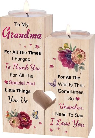 Discover Grandma Candle Holder Gifts，Best Grandma Gifts for Birthday Mothers Day Christmas