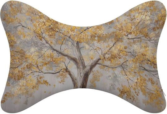 Discover Large Tree with Golden Neck Bone Pillows