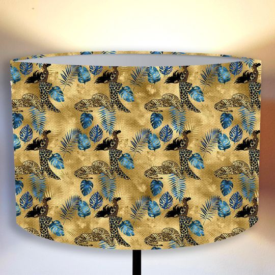 Discover lampshade for a floor and pendant lamp, African style, cheetah Lampshade