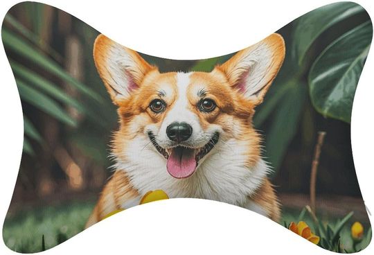Discover Tropical Flower and Corgi Neck Bone Pillows