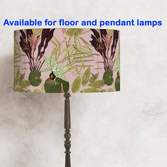 Discover Pink Botanical Lampshade - Exotic -perfect for your lamp and interior! lampshade for the lamp ! Shipping worldwide !