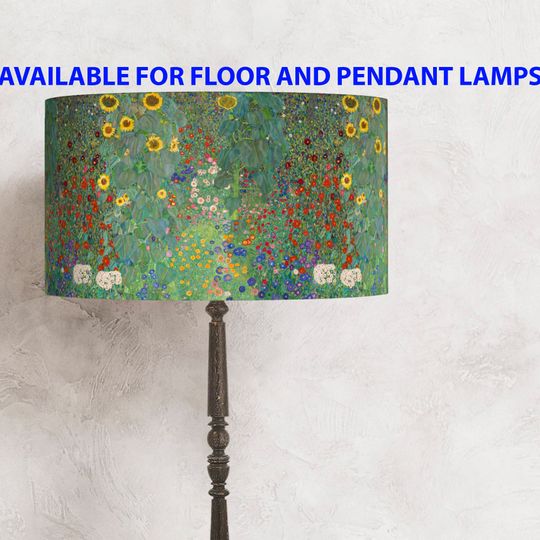 Discover Green Floral Lampshade - Meadow ,   - perfect for your lamp and interior!     Handmade lampshade  ! Shipping worldwide ! :-)