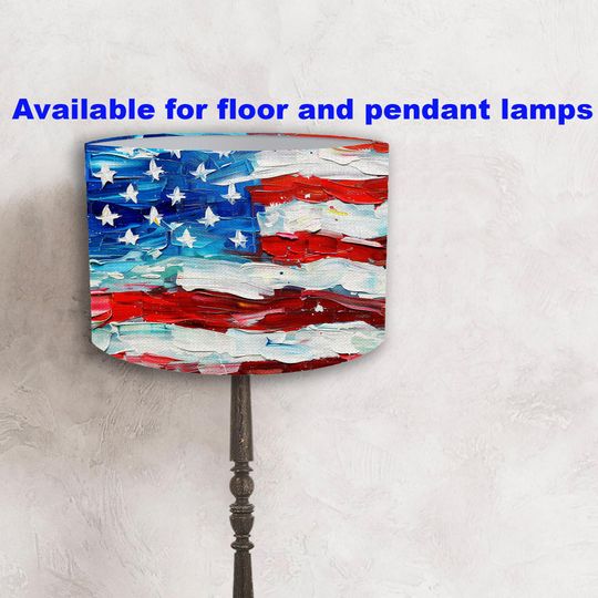 Discover Lampshade USA flag patriotic American decor