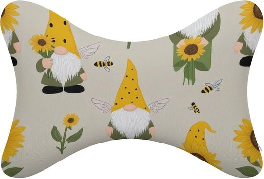 Discover Gnomes Bees and Sunflowers Neck Bone Pillows