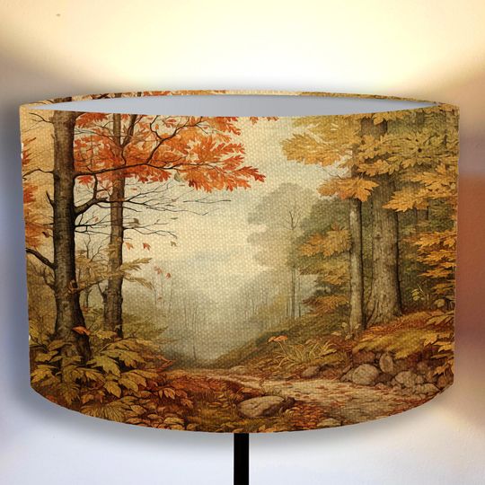 Discover lampshade for a floor and pendant lamp, forest theme Lampshade