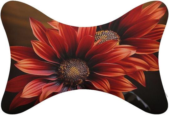 Discover Red Sunflower Neck Bone PillowsNeck Bone Pillows