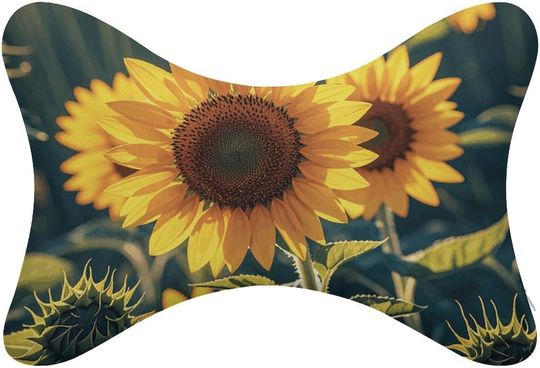 Discover Sunflowers Heart Neck Bone Pillows