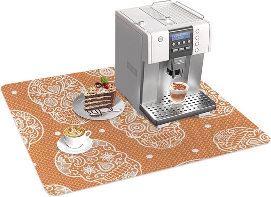Discover Sugar Skulls Orange Coffee Machine Pads