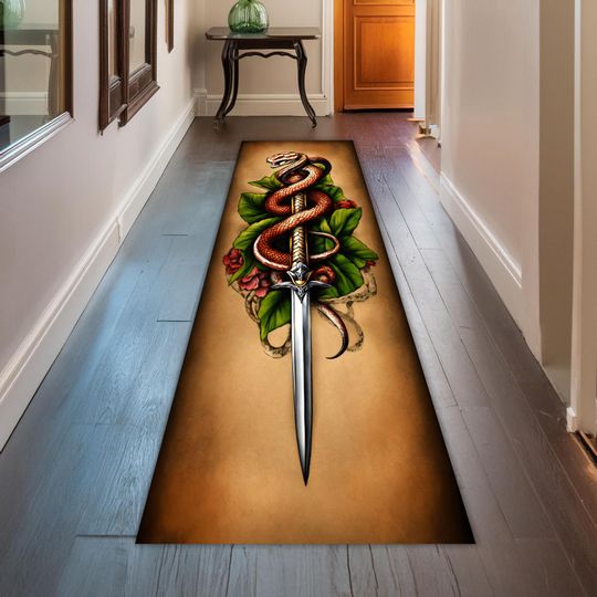 Discover Snake And Sword Rug, Snake Runner Rugs