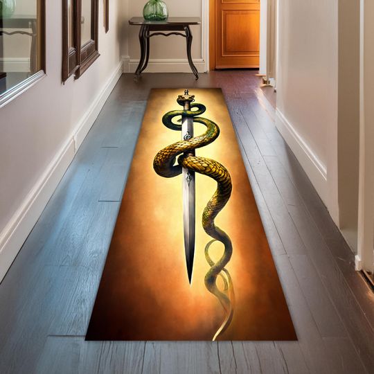 Discover Snake And Sword Rug, Snake Rug, Animal Rug Runner Rugs