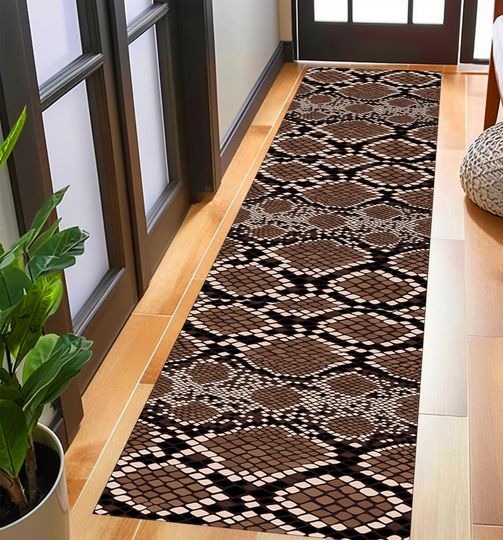 Discover Runner Snake Skin Pattern Rug