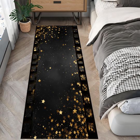 Discover Golden Stars Runner Rug