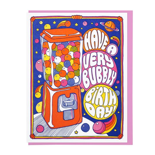 Discover Bubbly Birthday Letterpress Card