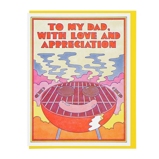 Discover To My Dad With Love And Appreciation Letterpress Card