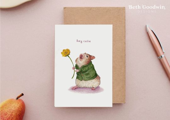 Discover Cute Hamster Card, Luxury Birthday Heartfelt Cards