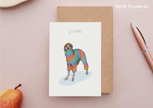 Discover Iconic Italian Greyhound Card, Funny Birthday Card, Iggy Birthday cards, Funny Dog Cards, Pun Cards, Whippet Birthday Cards, Funny cards