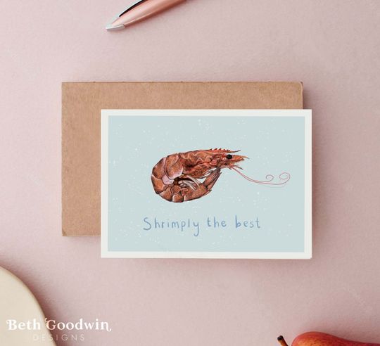 Discover Shrimply the Best, Congratulations Cards, Anniversary Card, Graduation Card, funny Cards