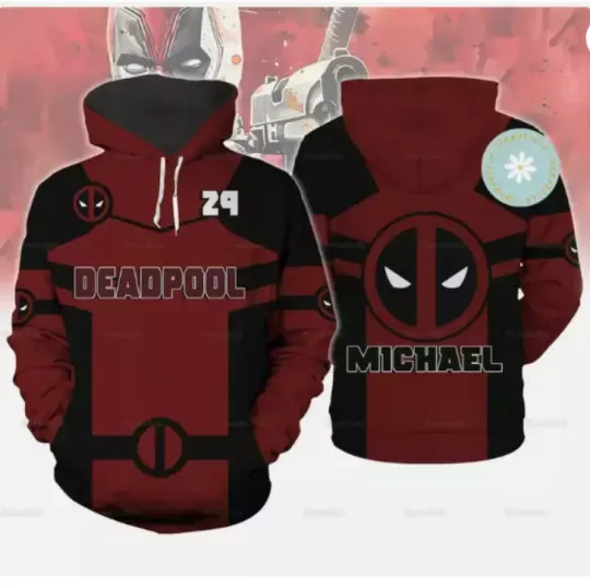 Discover Halloween Deadpooll Costume 3D HOODIE US SIZE CHRISTMAS GIFT