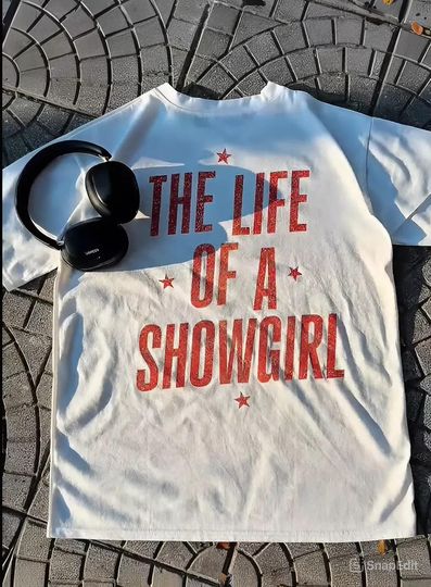 Discover Vintage Showgirl-Shirt  The Life of a Showgirl Graphic Tee, Retro Glitter Statement Shirt for Performers