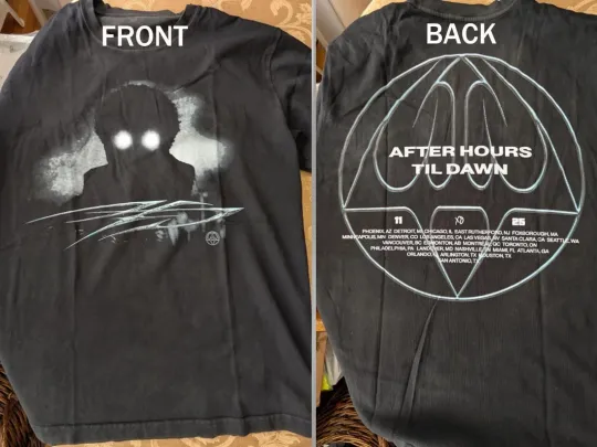 Discover Weeknds After Hours Til Dawn Tour Merch 2025 T-Shirt 2 Sides Fan Gift S-3XL