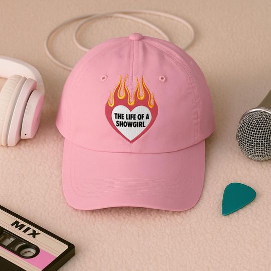 Discover Embroidered T.S The Life Of A Showgirl Hat, T.S New Album 2025 Hat, Original Heart on Fire Hat, Showgirl Hat, TS Merch, TS12 Hat, Trendy Hat