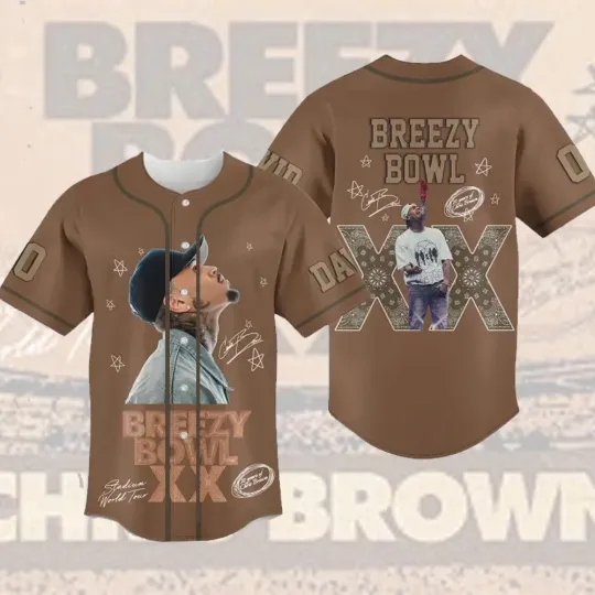 Discover Personalized Chris #Brown Breezy Bowl Baseball,Breezy Bowl 2025 Baseball For Fan
