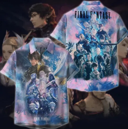 Discover Fianl Fantasy XIV Video Game 3D Hawaiian Shirt, Button Up Shirt, Fianl Fa