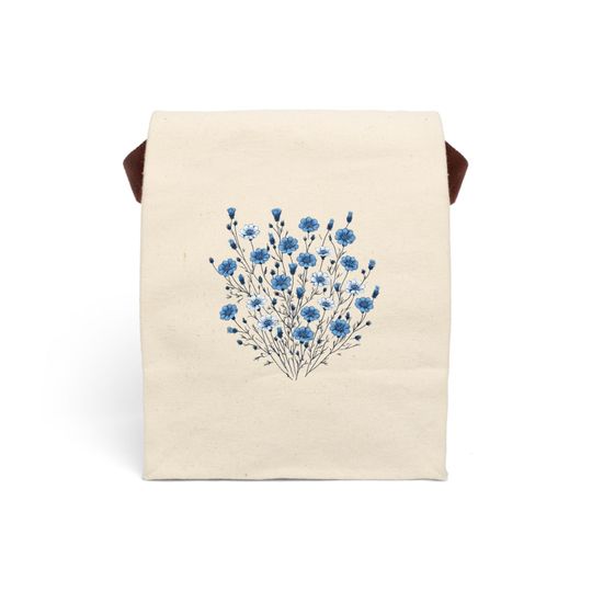 Discover Eco-Friendly Canvas Lunch Bag with Strap, Back to school