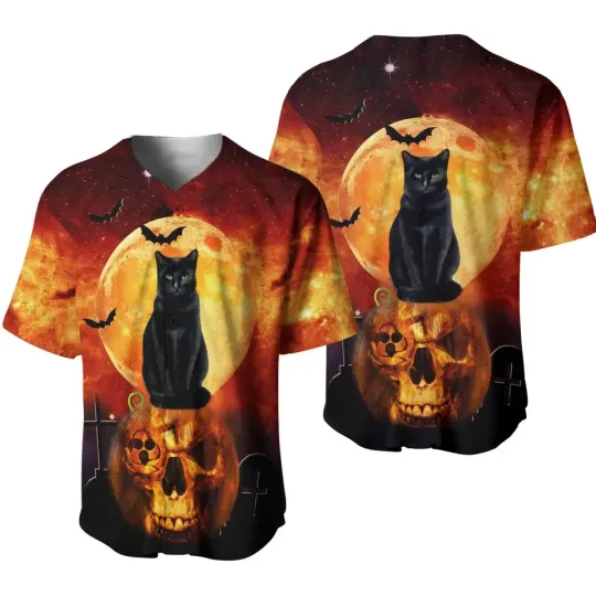 Discover Halloween Horror Baseball Jersey - Adults Kids & Youth