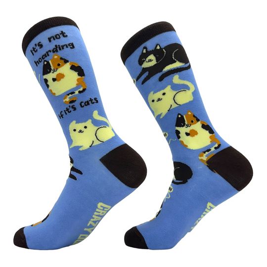 Discover Not Hoarding If It's Cats Socks, Womens Cat Socks, Cute Womens Socks, Rude Socks, Novelty Socks, Rude Cat Socks, Cat Mom, All The Cats