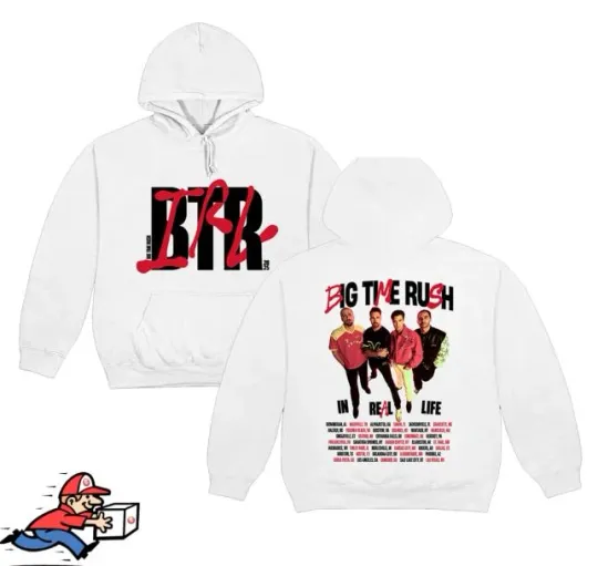 Discover Big Time Rush Merch In Real Life Worldwide 2025 Tour Hoodie