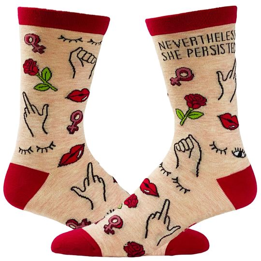 Discover Nevertheless She Persisted Socks, Womens Empowerment, Cute Socks