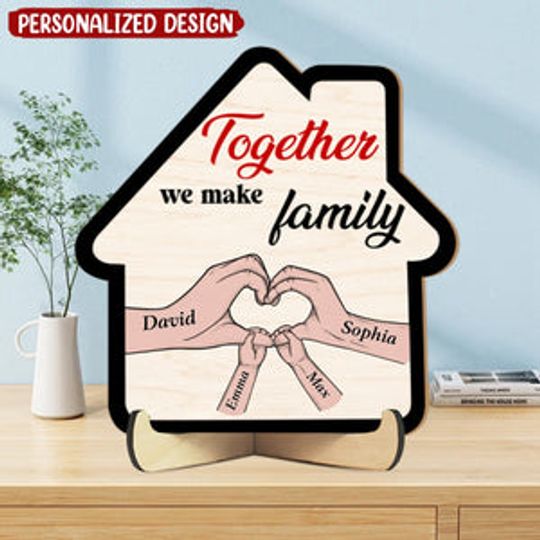 Discover Personalized Gifts For Mom Wood Sign Together We Make Family