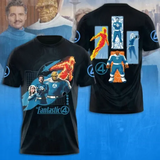 Discover Marvel Fantastic 4 3D Shirt Movie Film