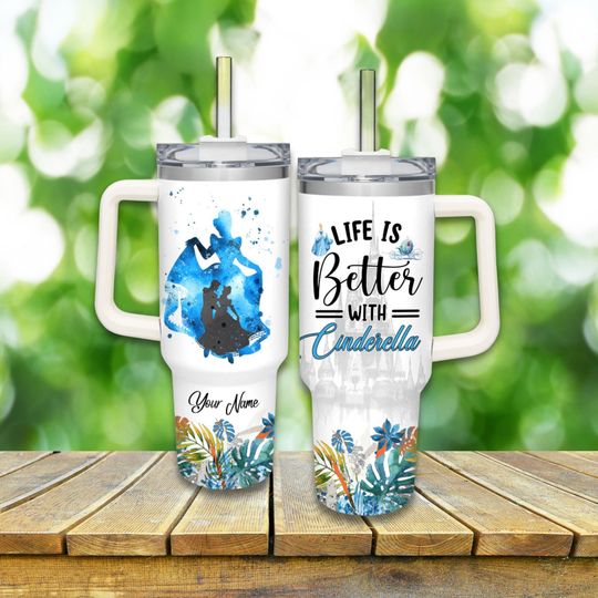 Discover Custom Cinde Tumbler, Disneyyland Princess 40oz Tumbler, Walt Disneyyworld Princess Stainless Tumbler