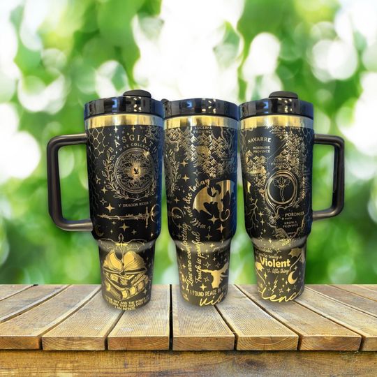 Discover Basgiath War College Engraved Tumbler, Fourth Wing 40oz Tumbler, Bookish Dragon Rider Stainless Steel Tumbler