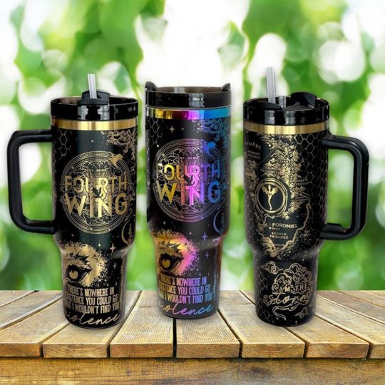 Discover Basgiath War College Engraved Tumbler, Fantasy Book Lover Tumbler, Book Club Mug