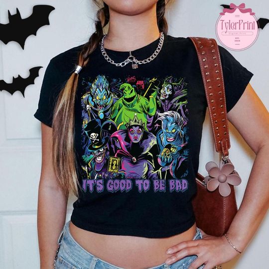 Discover Disneyyy Villains Halloween Baby Tee