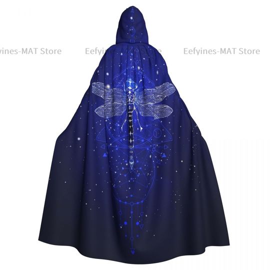 Discover Adult Halloween Dragonfly And Sacred Geometric Symbol Cloak