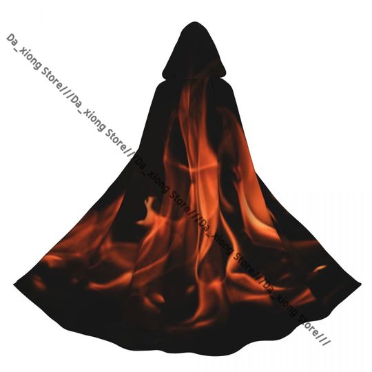 Discover Medieval Halloween Cosplay Hooded Cloak Wizard Cloak
