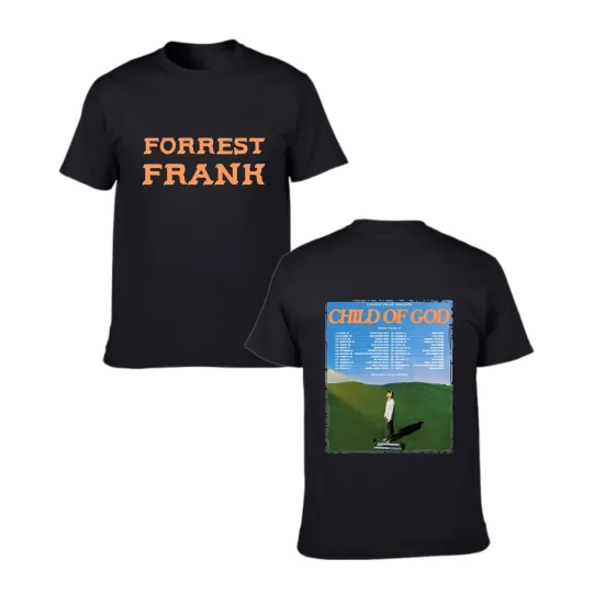 Discover Forrest Frank Child of GOD Tour 2025 Merch Shirt with Date & City for Women Men