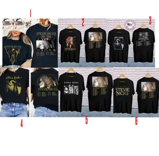 Discover Custom Stevie Nicks 2025 North American Tour T Shirt