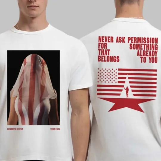 Discover Reprint Beyonce Cowboy Carter Tour 2025 Reclamation T-Shirt All Size S-3XL