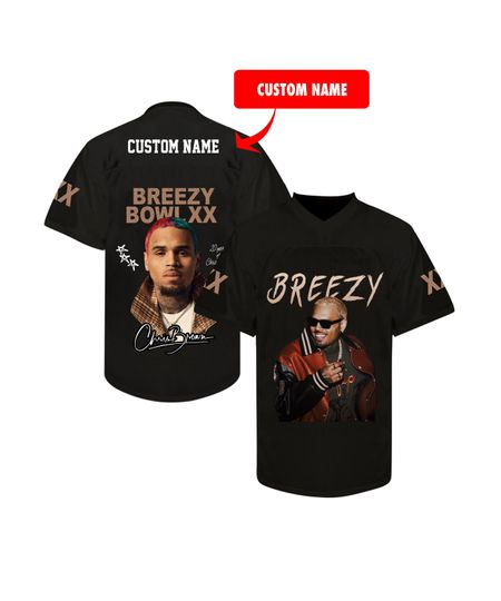 Discover Chris Brown 2025 Football Jersey, Personalized Chris Brown Tour Jersey