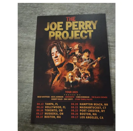 Discover The Joe Perry Project Band Tour  2025 Poster