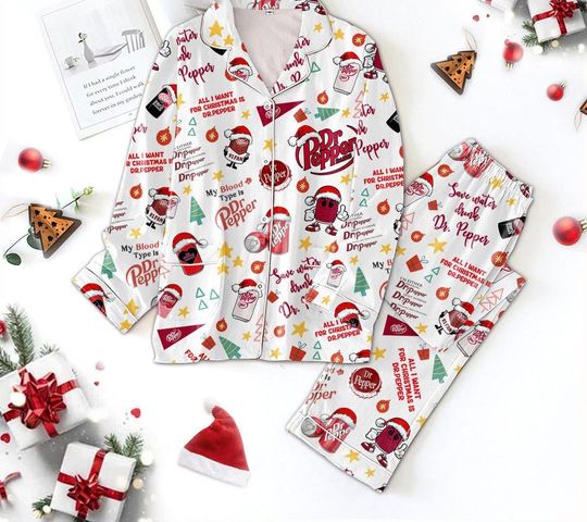 Discover Save Water Drink Dr Pepper My Blood Type Is Dr Pepper All I Want For Christmas Silk Pajamas Set