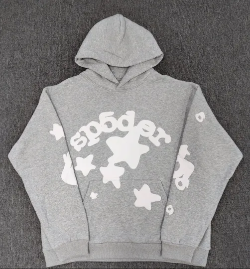 Discover Sp5der OG Web Hoodie ‘Heather Grey