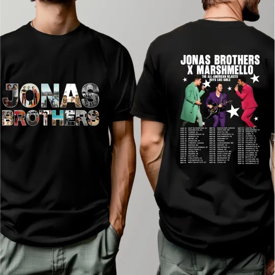 Discover Jonas Brother Tour 2025 20th Anniversary of Jonas Vintage T-Shirt